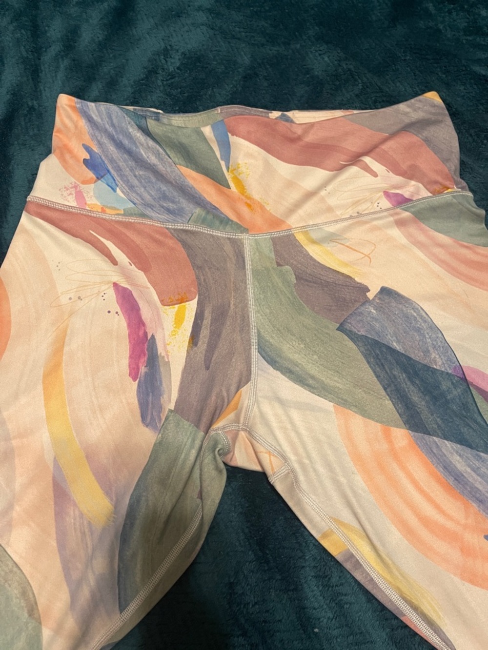 Athleta Women’s Pastel Swirl Print Leggings - Picture 8 of 10